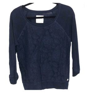 navy blue lace top